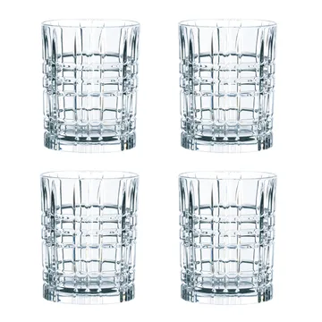 Square szklanki do whisky 340 ml, 4‑pak - 340 ml - Nachtmann