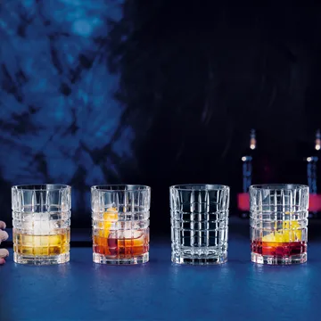 Square szklanki do whisky 340 ml, 4‑pak - 340 ml - Nachtmann