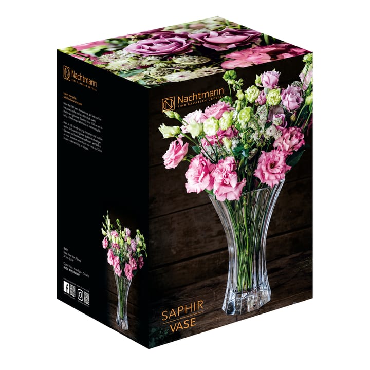 Szafirowy wazon 24 cm, Przezroczysty Nachtmann