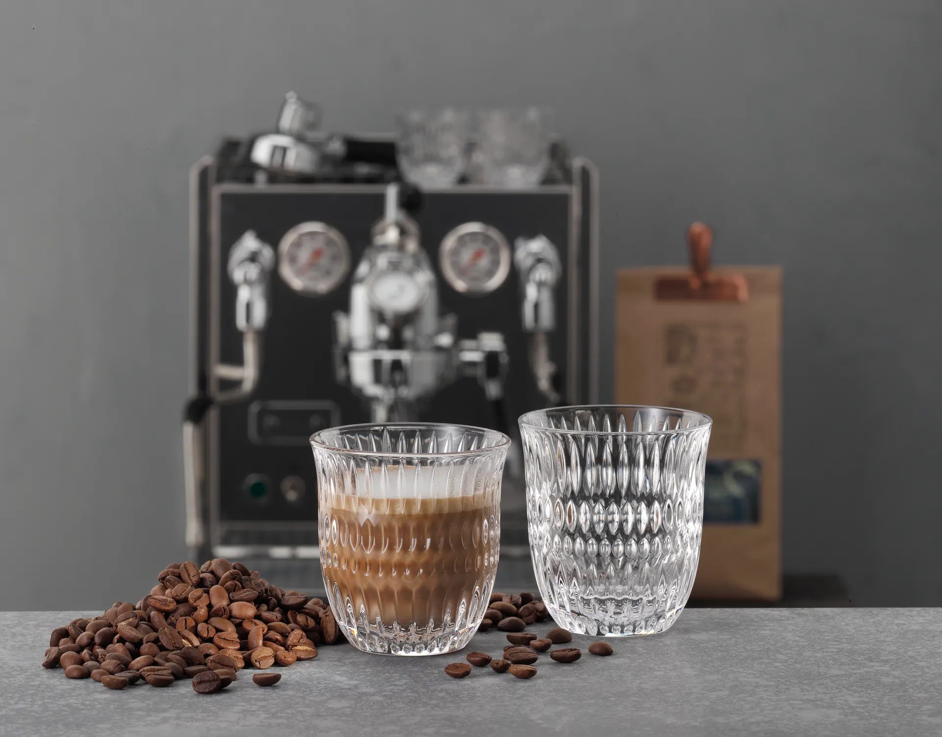 Szklanka Ethno Barista Cappucino 234 ml, 2-pak, Clear Nachtmann