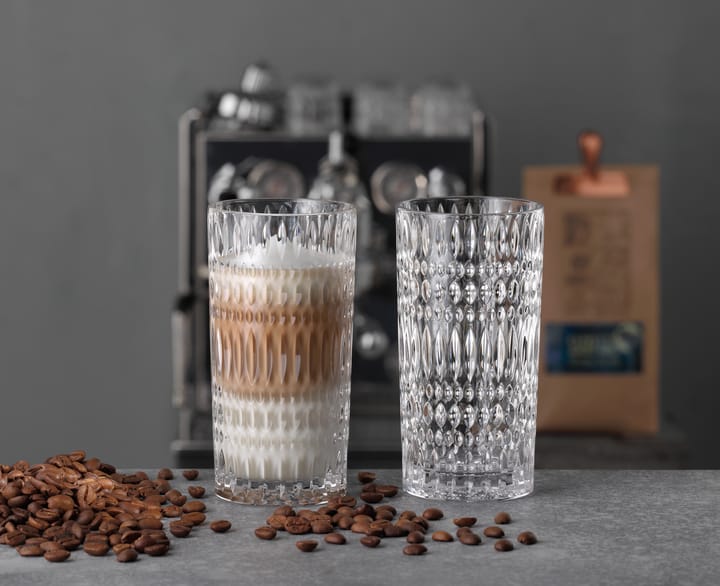 Szklanka Ethno Barista Latte 434 ml, 2-pak, Clear Nachtmann
