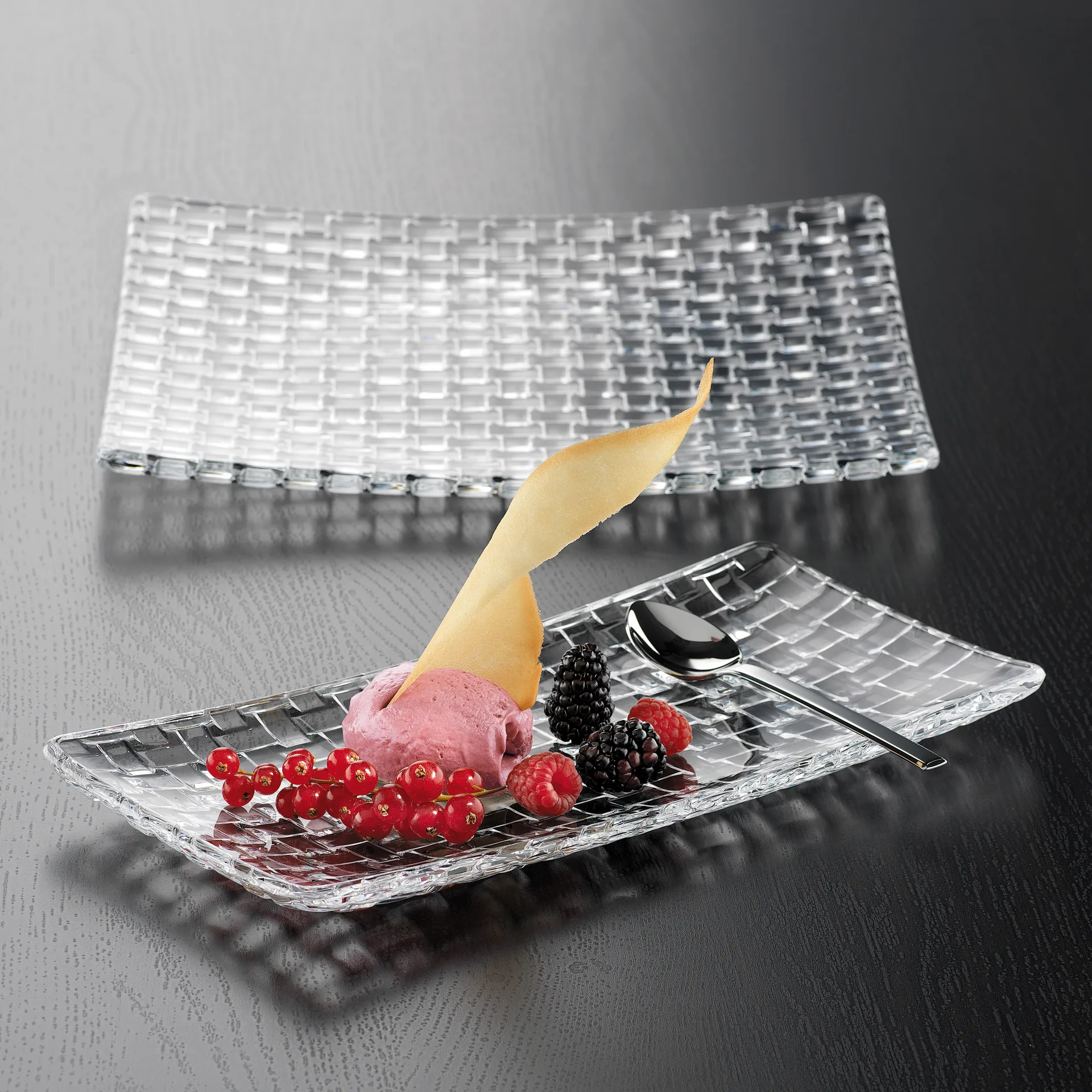 Talerz Bossa Nova 14x28 cm, Przezroczysty Nachtmann