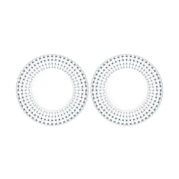 Talerz Bossa Nova 23 cm 2-pack - Przezroczysty - Nachtmann