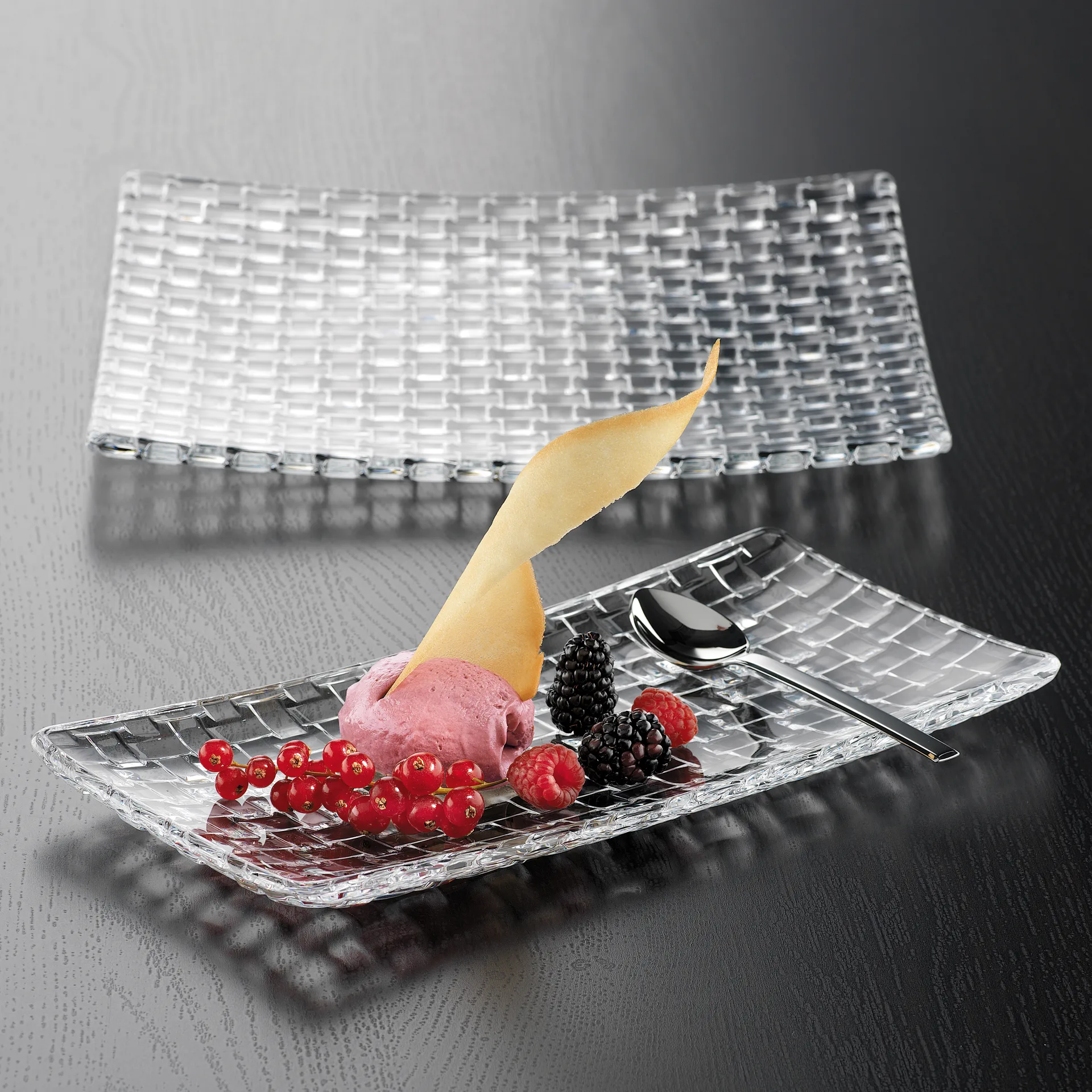 Talerz Bossa Nova 28x28 cm, Przezroczysty Nachtmann