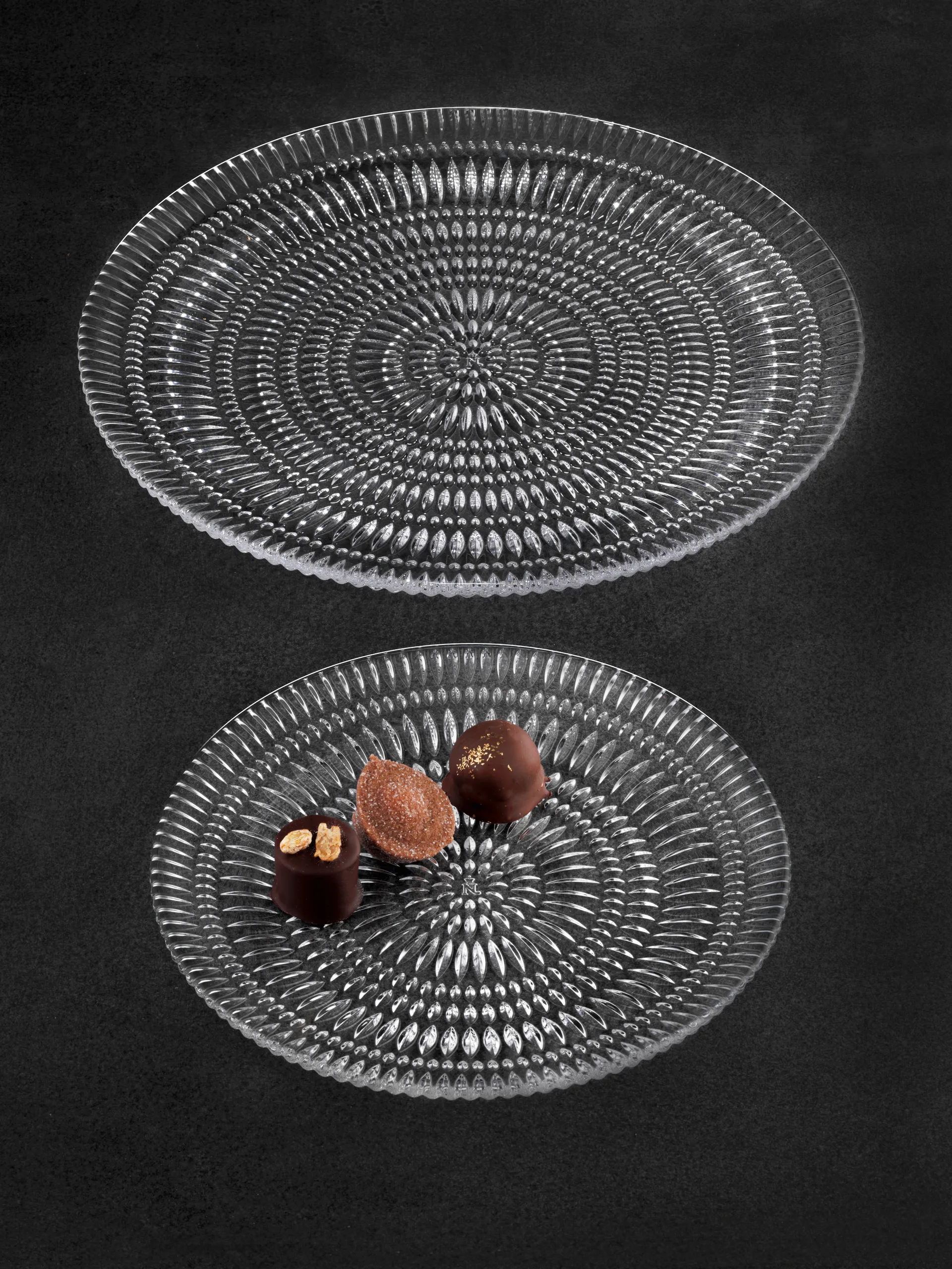 Talerz Ethno, 2 szt., kryształowe, Ø23 cm Nachtmann