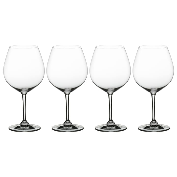 Vivino burgundy czerwony kieliszek do wina 70 cl 4-pack, Przezroczysty Nachtmann