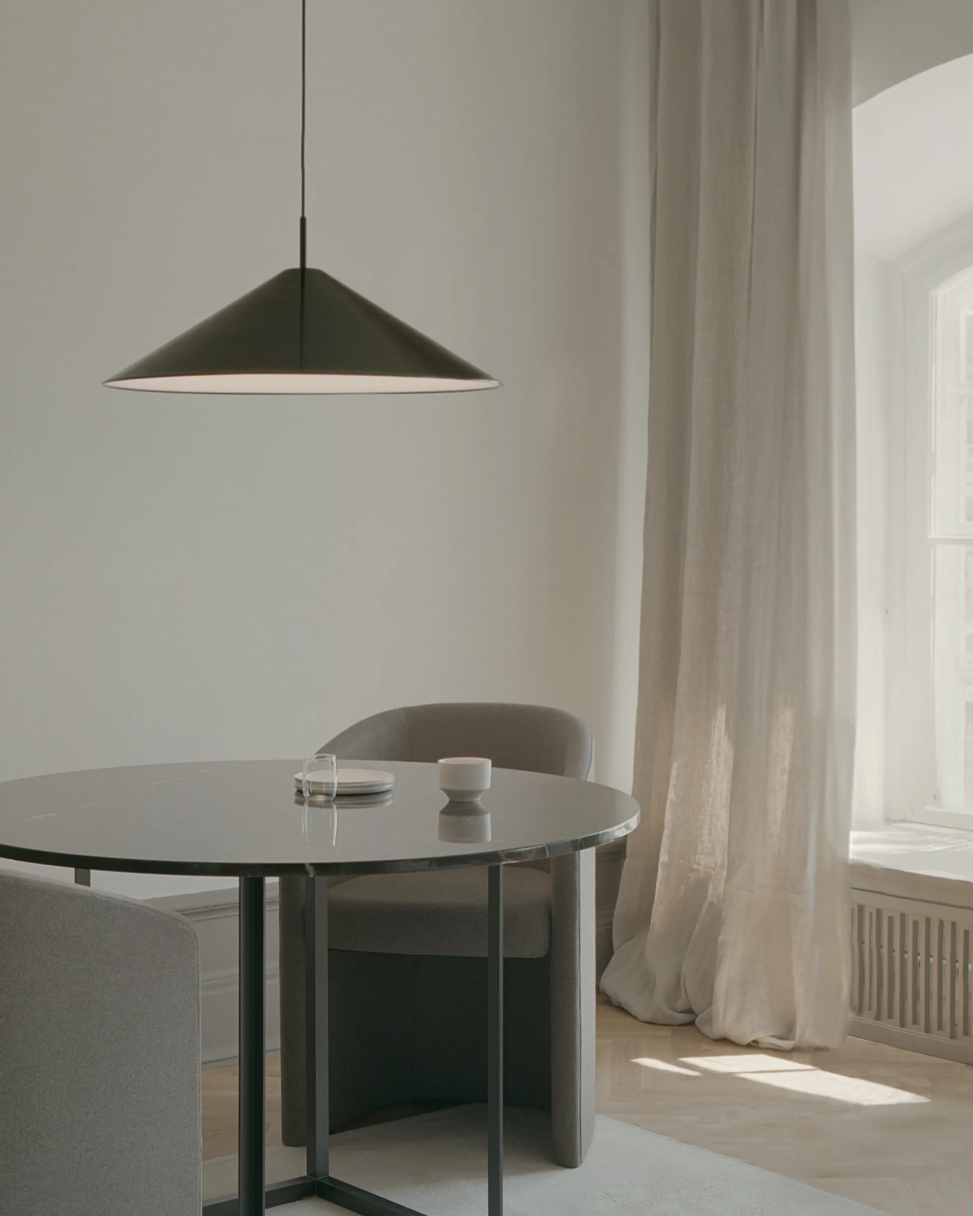 Brolly lampa wisząca Ø70 cm, Anodized aluminium New Works