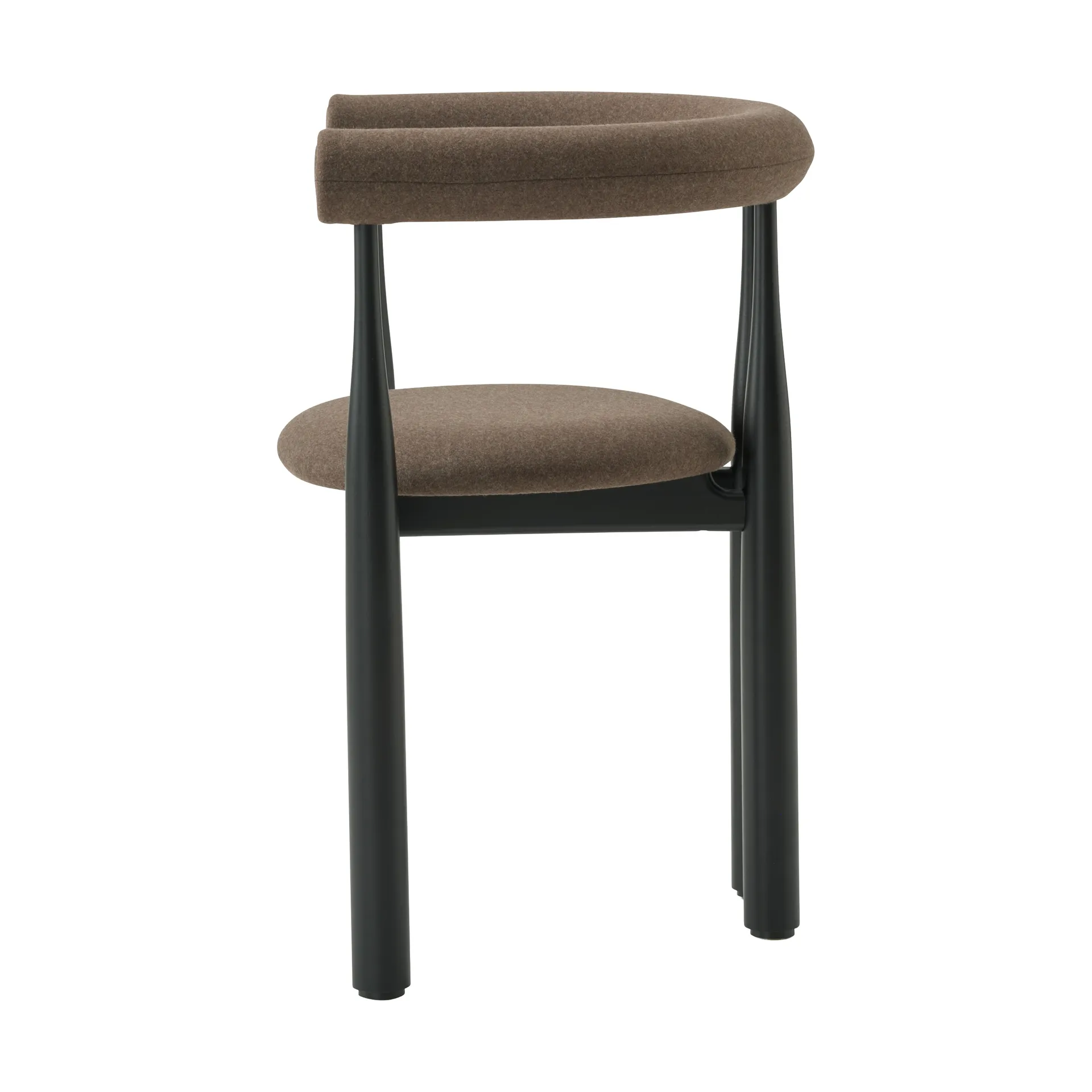 Krzesło z podłokietnikami Bukowski, Black, Wooly Plus 1008 New Works