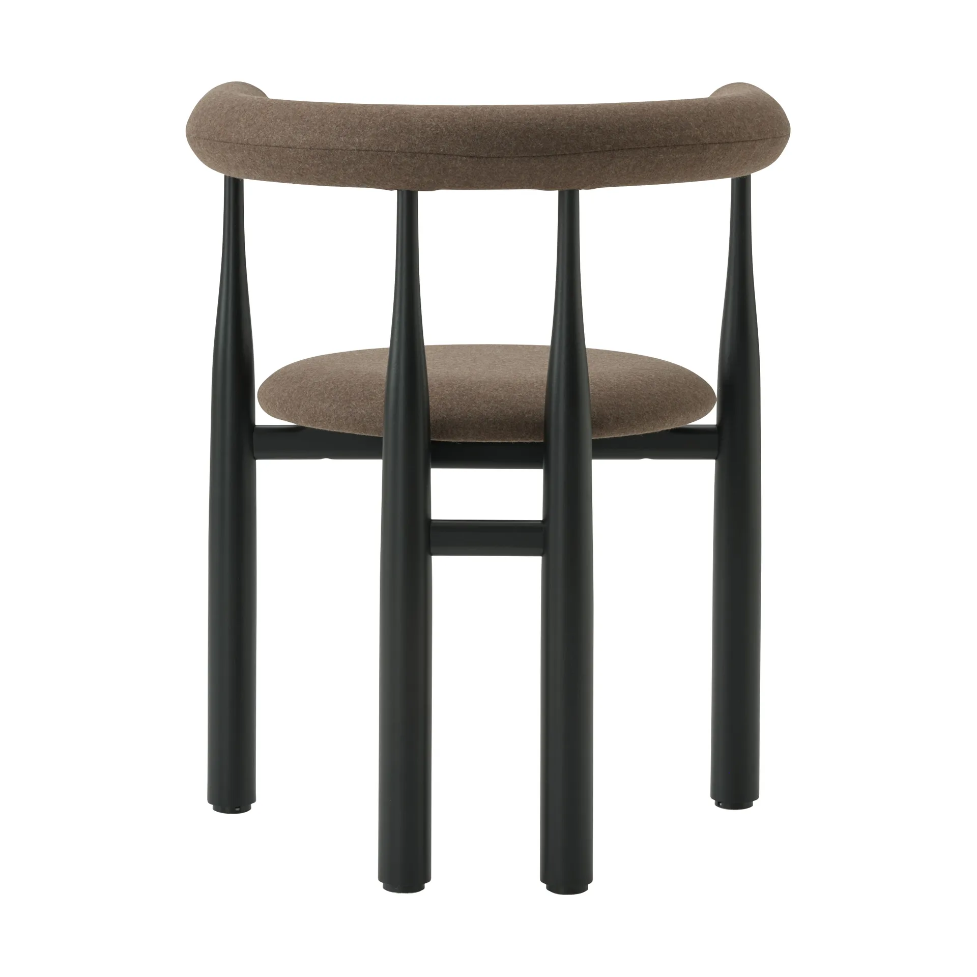 Krzesło z podłokietnikami Bukowski, Black, Wooly Plus 1008 New Works