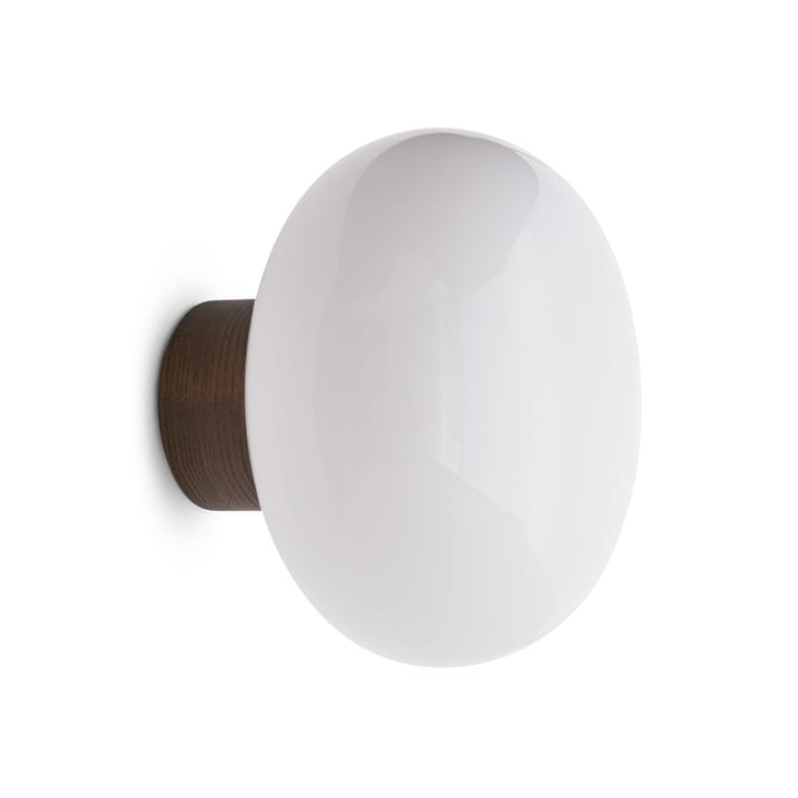 Lampa ścienna Karl-Johan, Smoked oak-white opal glass New Works