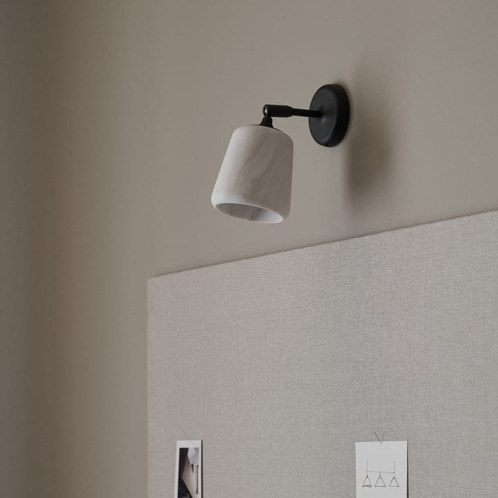 Lampa ścienna Material , Biały marmur New Works
