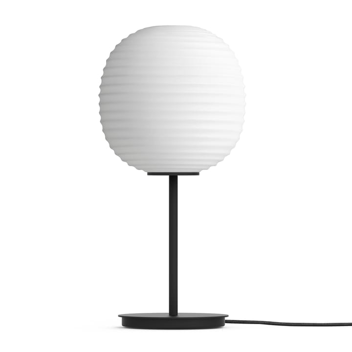 Lampa stołowa Lantern mała, Frosted white opal glass New Works
