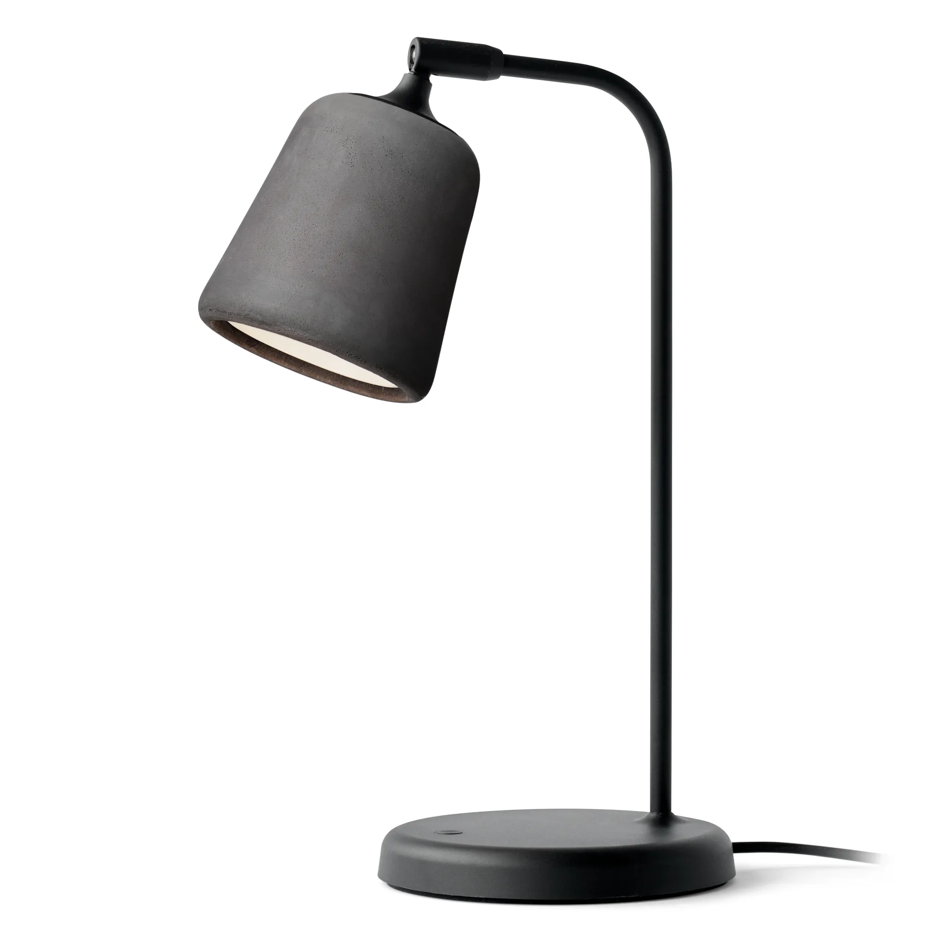 Lampa stołowa Material, Dark grey concrete New Works