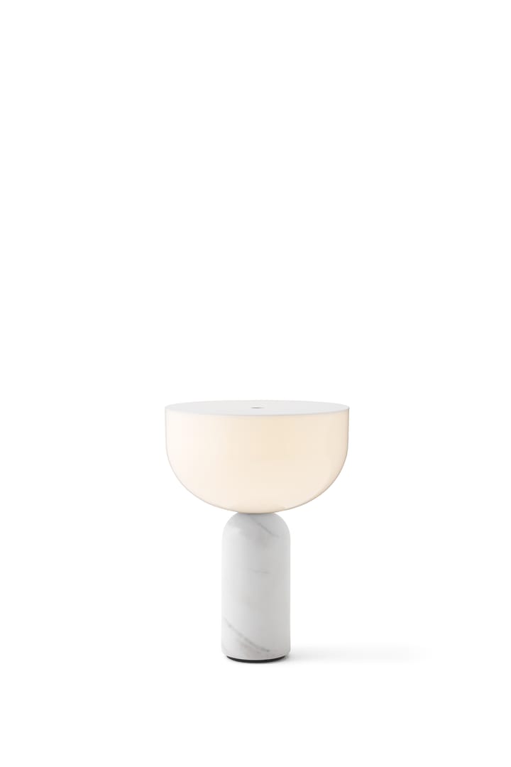 Lampa stołowa przenośna Kizu, Biały marmur New Works