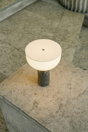 Lampa stołowa przenośna Kizu - Gris du marais - New Works
