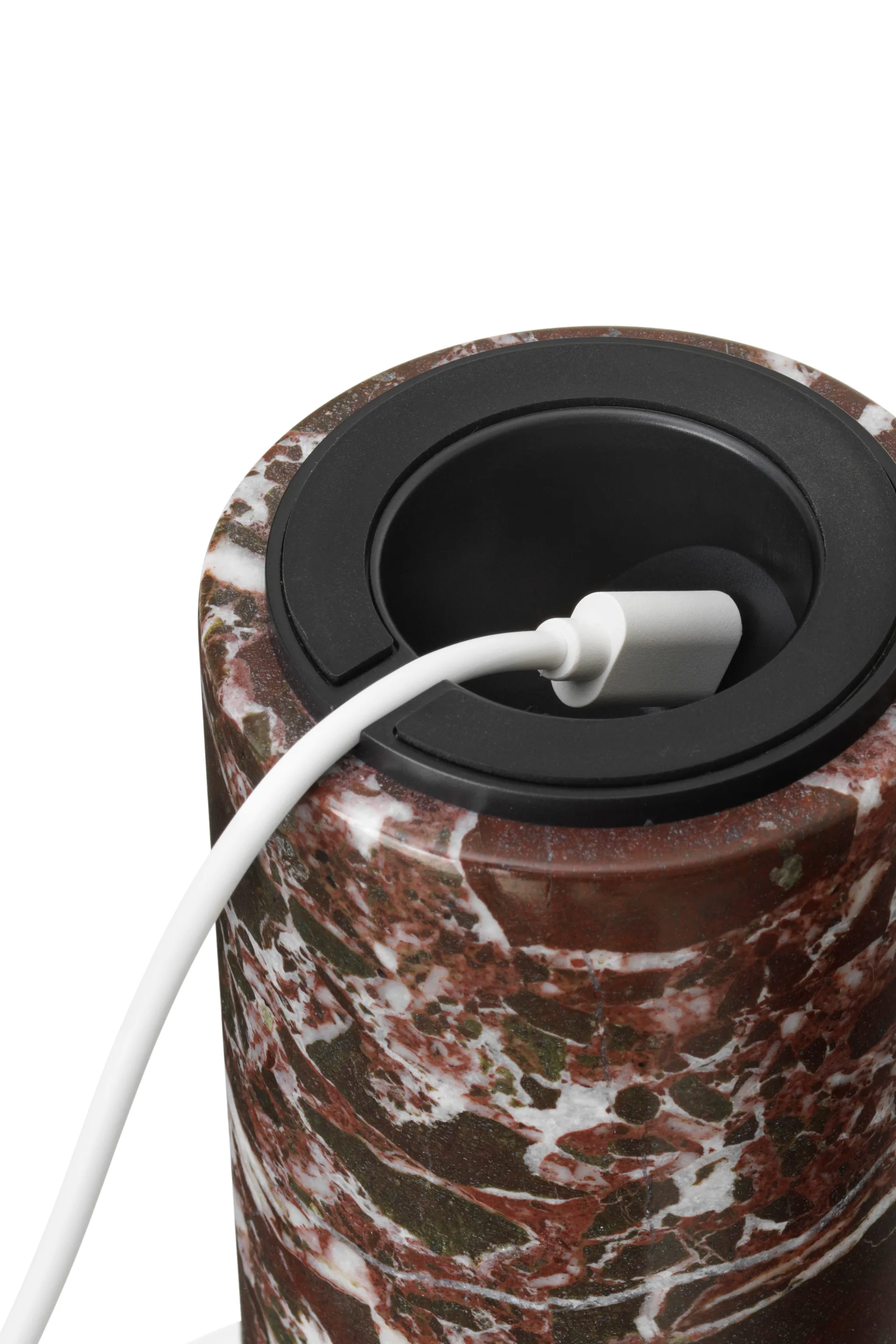 Lampa stołowa przenośna Kizu, Rosso Levanto New Works