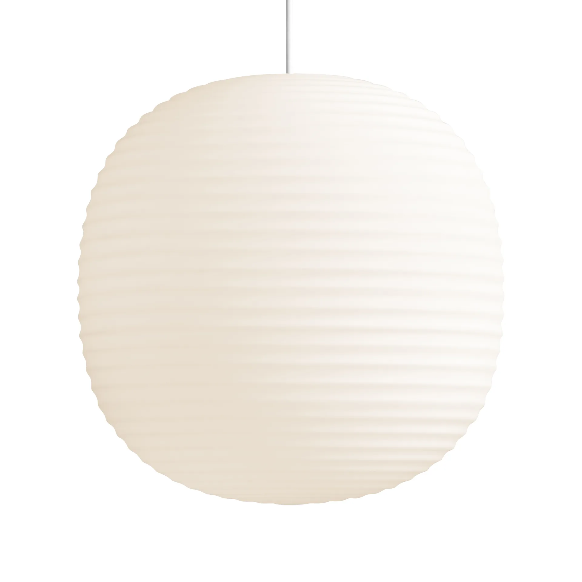 Lampa wisząca Lantern duża, Frosted white opal glass New Works