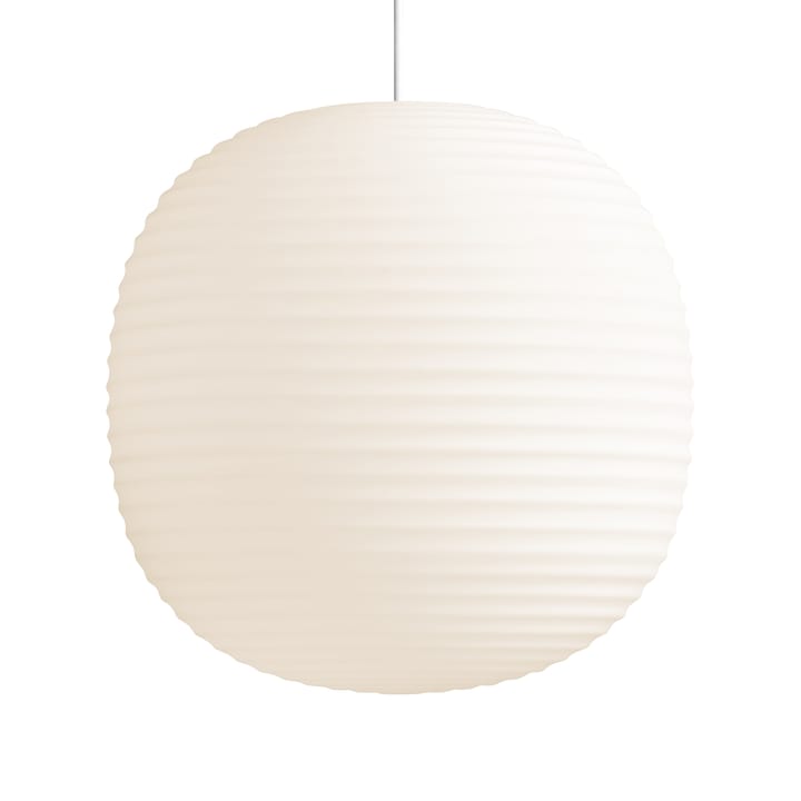 Lampa wisząca Lantern duża - Frosted white opal glass - New Works