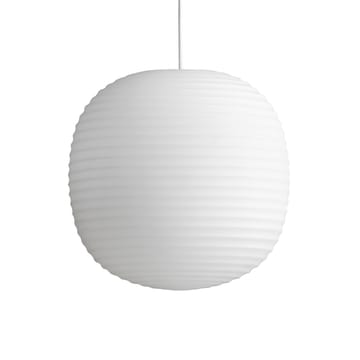 Lampa wisząca Lantern średnia - Frosted white opal glass - New Works