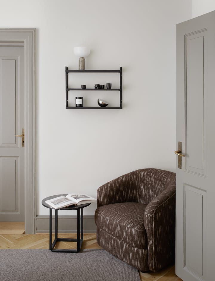 Półka na ścianę New Works Tea Shelf 46x62,5 cm, Czarny jesion New Works