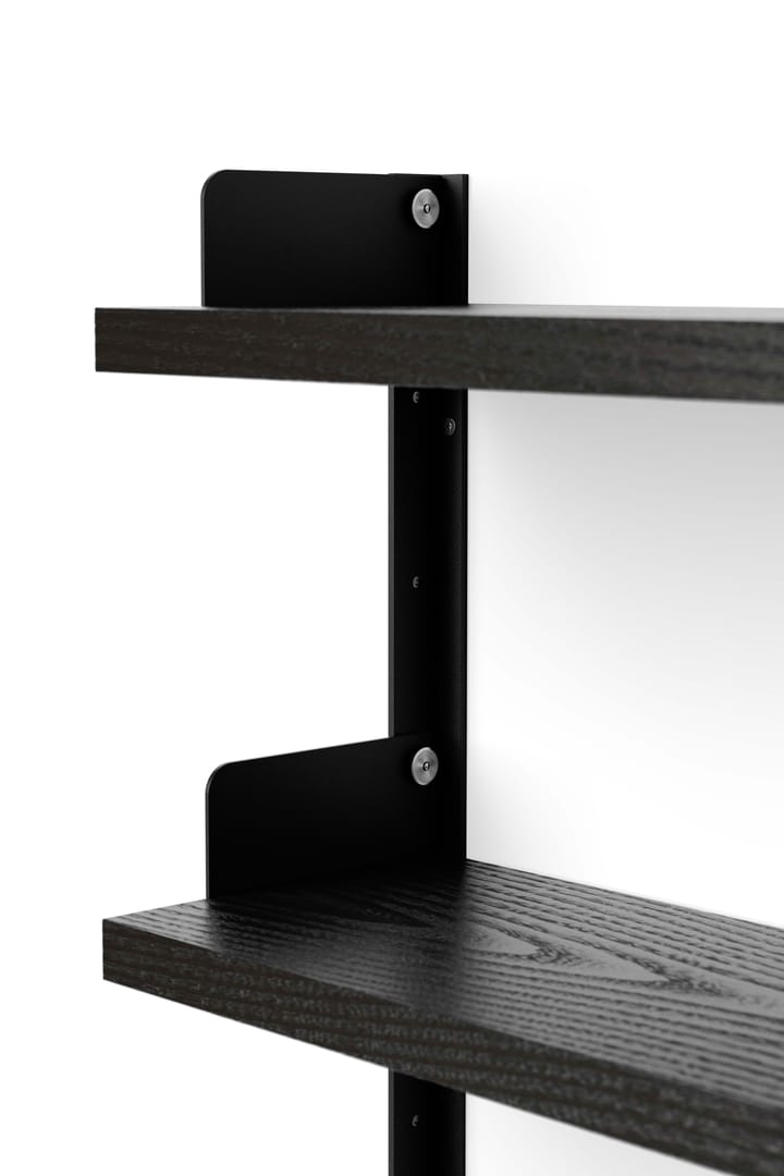 Półka na ścianę New Works Tea Shelf 46x62,5 cm, Czarny jesion New Works