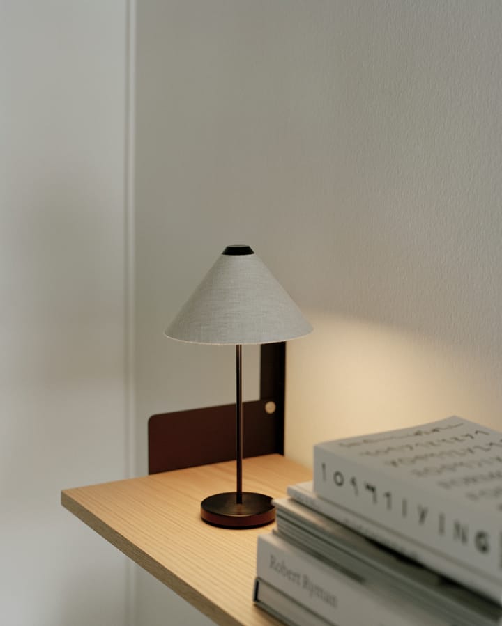 Przenośna lampa stołowa Brolly - Linen - New Works