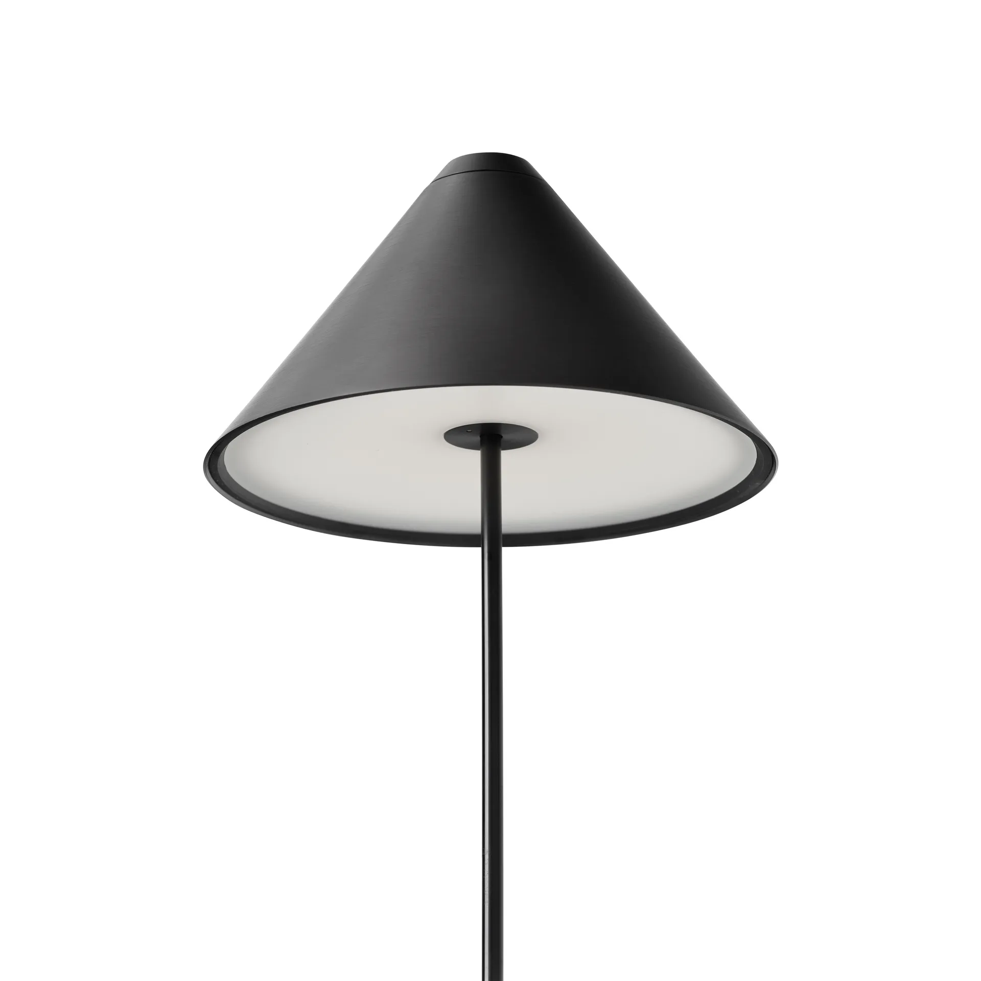 Przenośna lampa stołowa Brolly, Steel black New Works