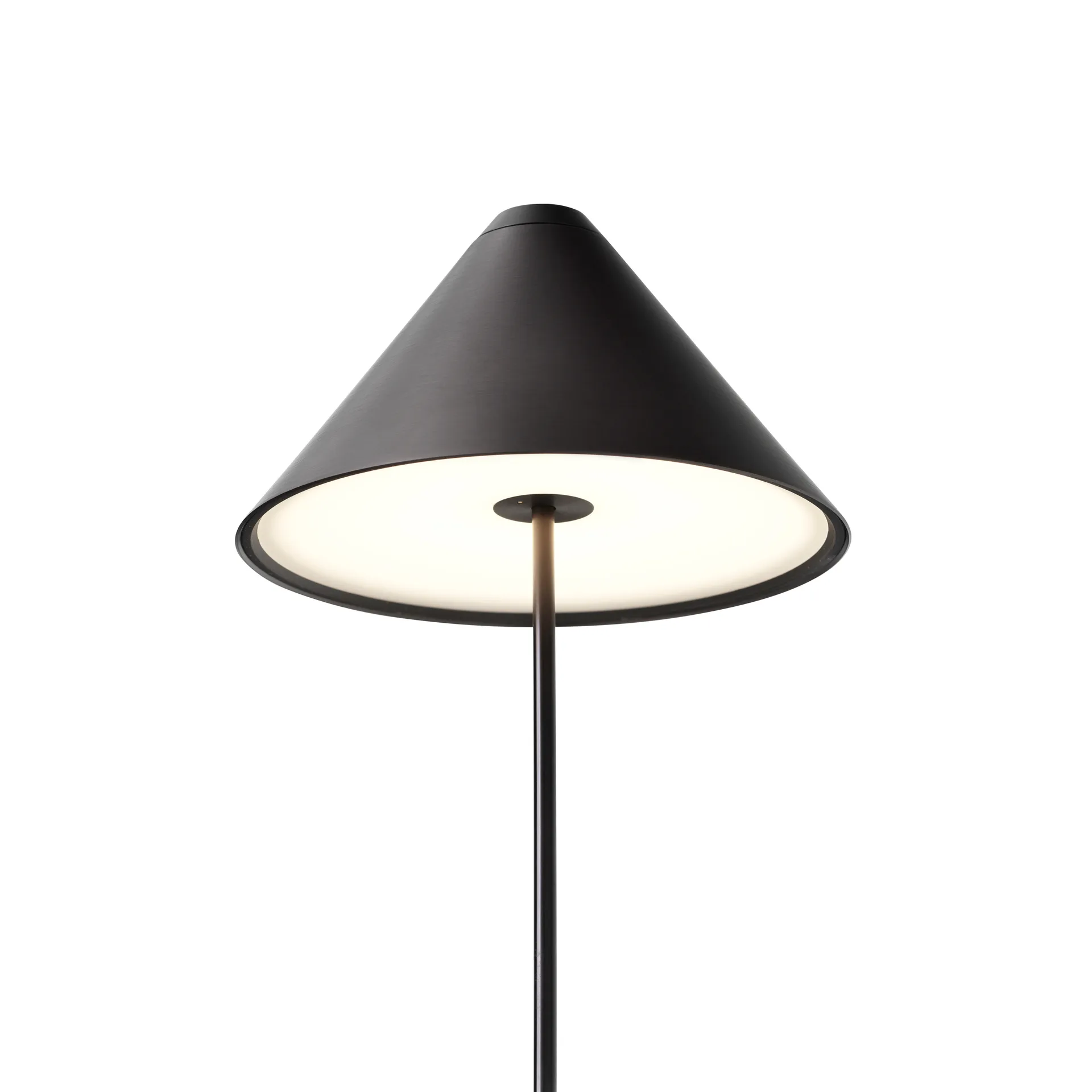 Przenośna lampa stołowa Brolly, Steel black New Works