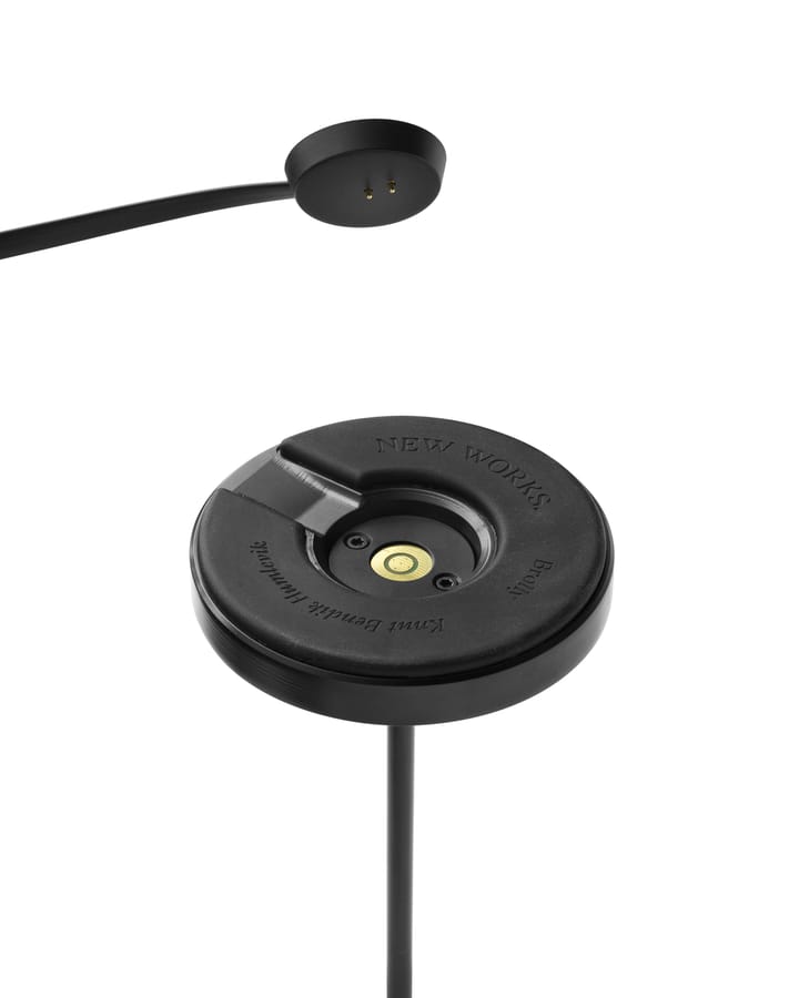 Przenośna lampa stołowa Brolly, Steel black New Works