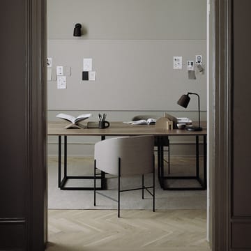Stół Florence prostokątny - walnut, stelaż czarny - New Works
