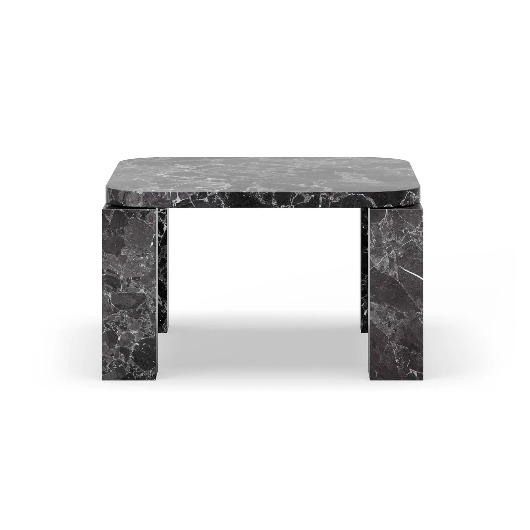Stolik kawowy Atlas 60x60 cm, Costa black marble New Works