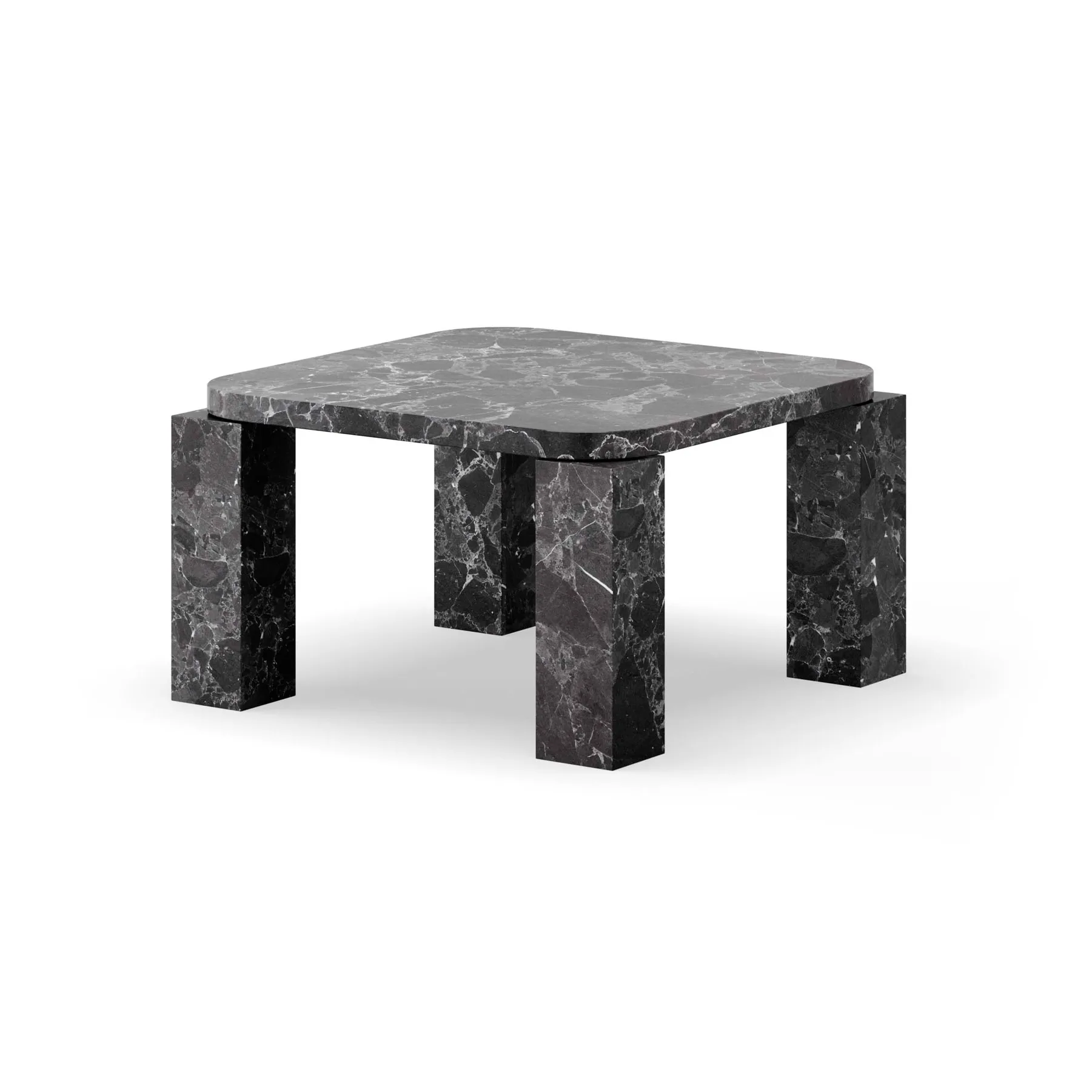 Stolik kawowy Atlas 60x60 cm, Costa black marble New Works