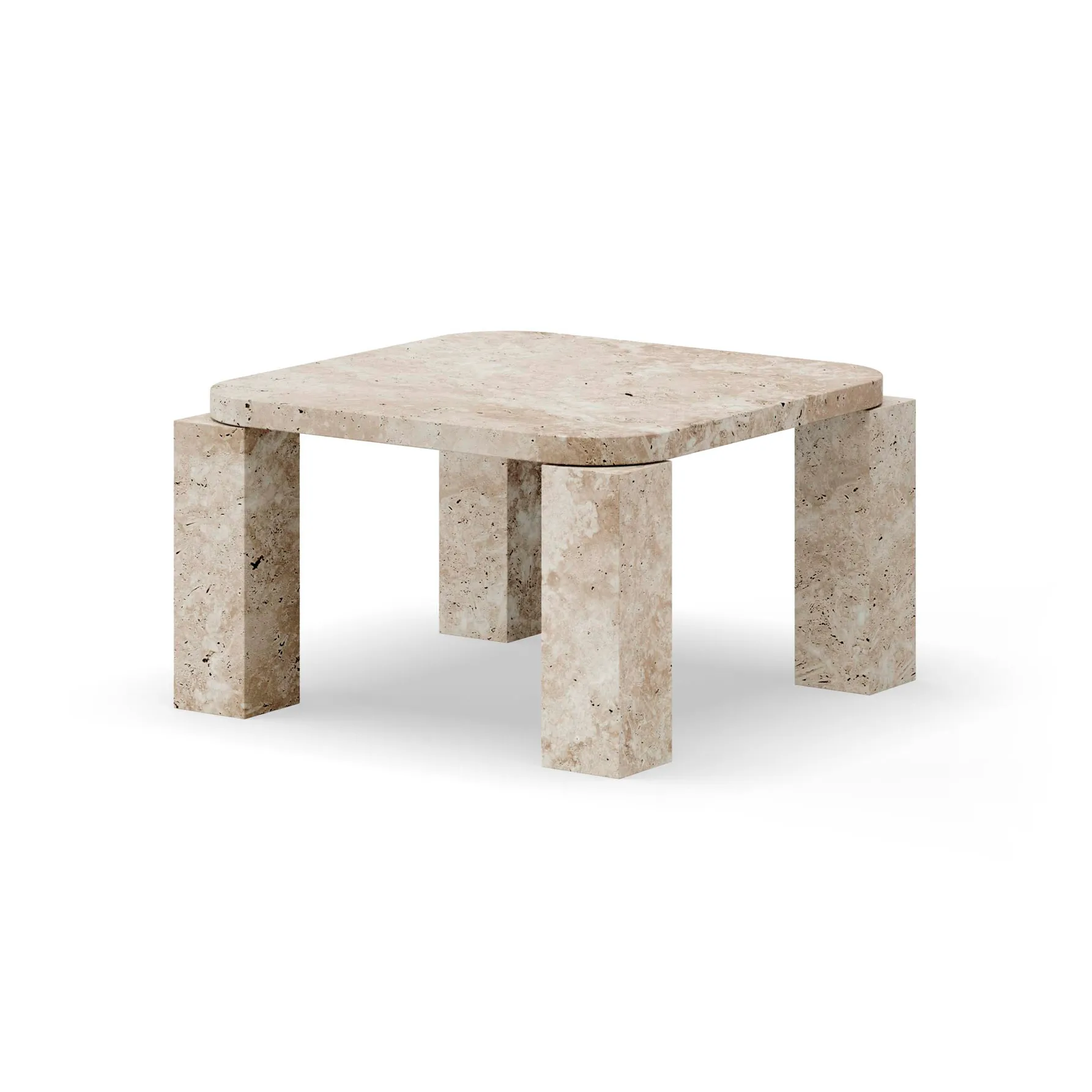 Stolik kawowy Atlas 60x60 cm, Unfilled Travertine New Works
