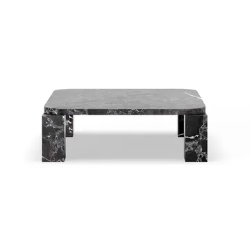 Stolik kawowy Atlas 82x82 cm - Costa Black marble - New Works