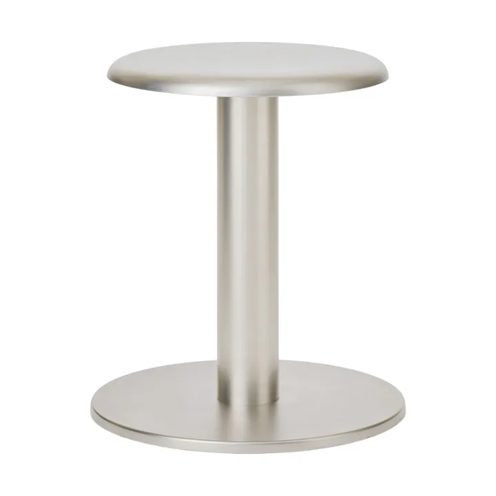 Taboret okrągły Coupe - Stal nierdzewna, Ø40x46 cm - New Works