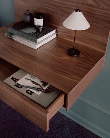 Tana biurko ściennie montowane 84,8x47,3 cm - Orzech włoski - New Works