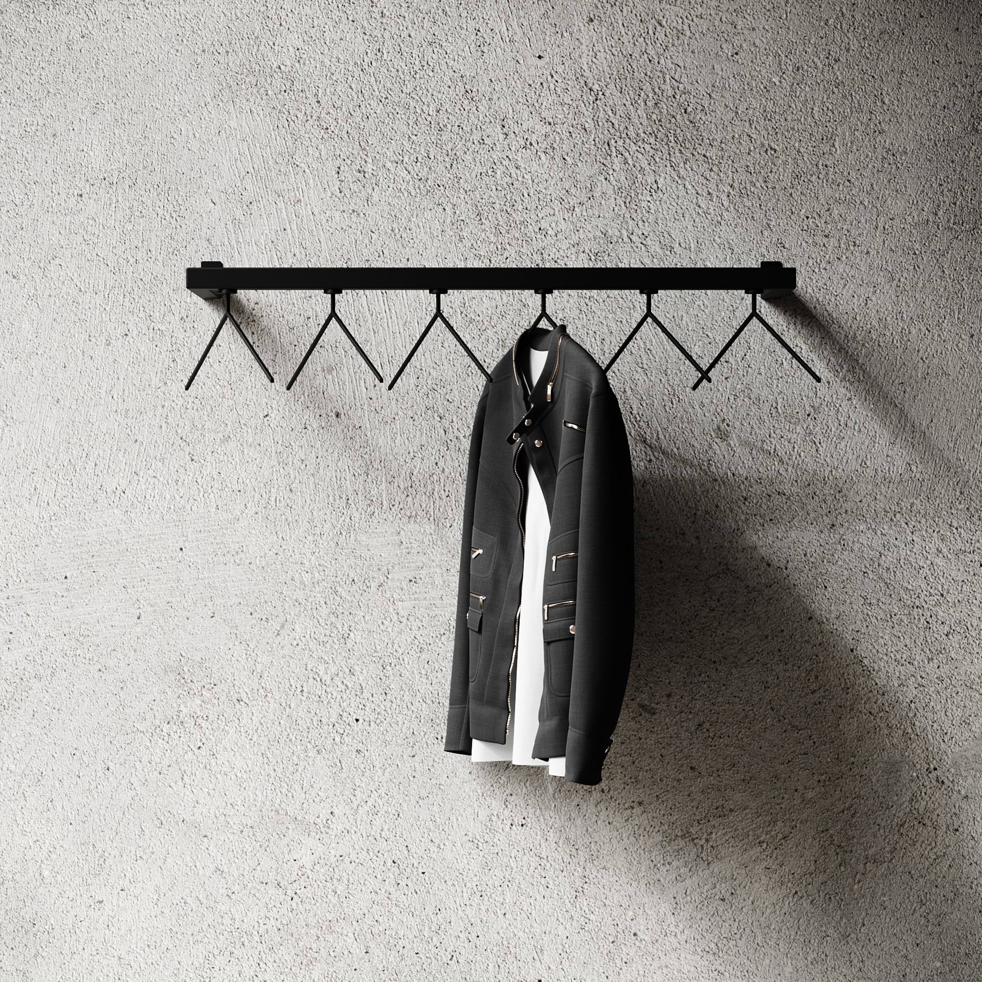 Nichba HangSys wieszak na ubrania, Czarny, 100 cm Nichba