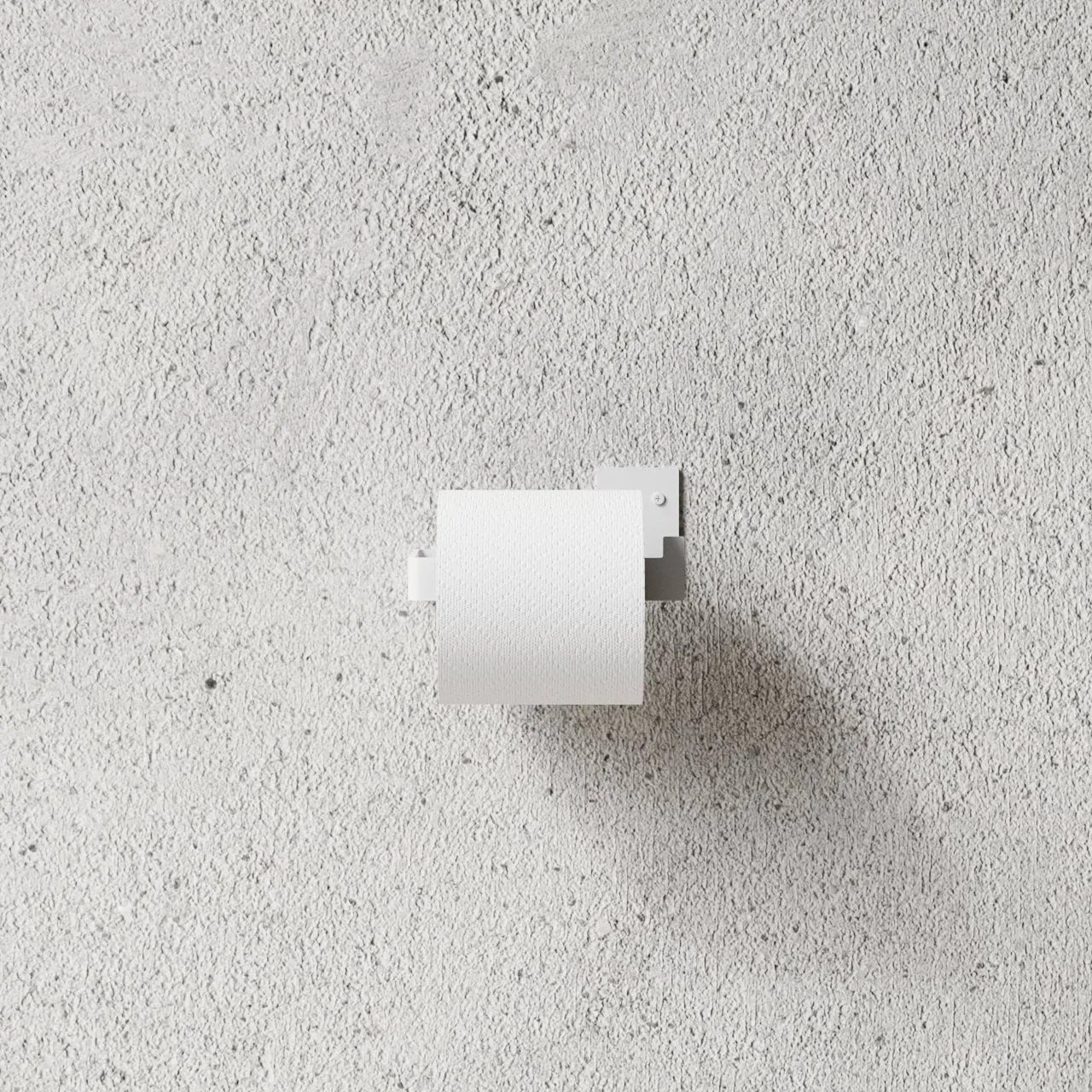 Nichba uchwyt na papier toaletowy, Biały Nichba