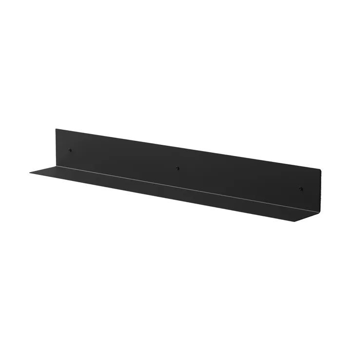 Półka łazienkowa Nichba - Czarny, 80 cm - Nichba
