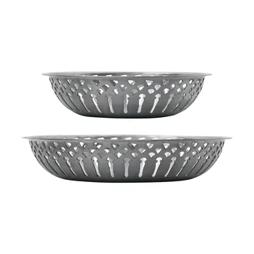 Kosz na chleb Nicolas Vahé, 2 części - Wykończenie - antyczne srebro - Nicolas Vahé