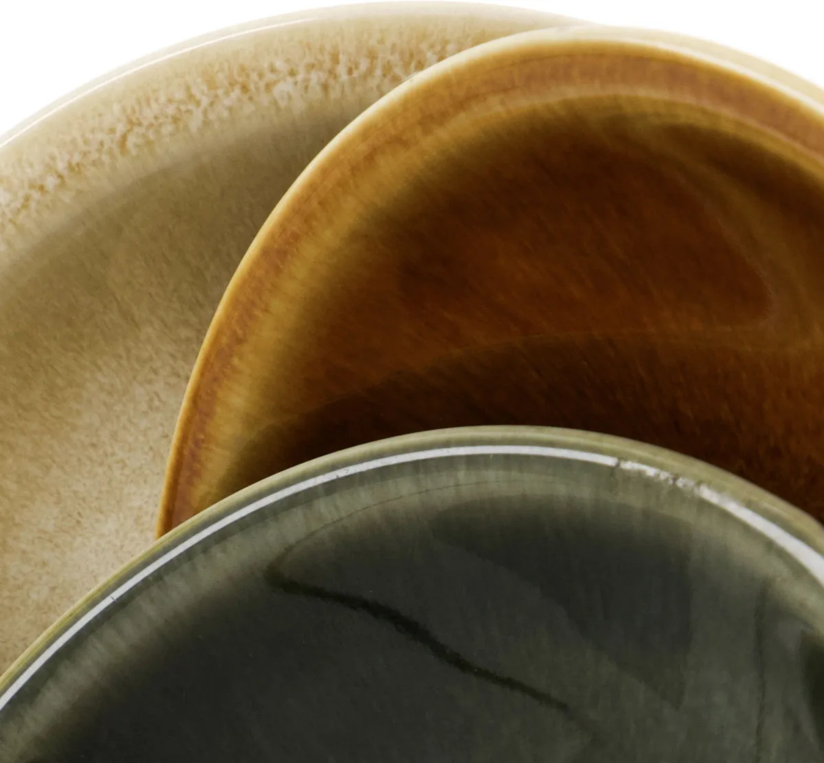 Miska Hala Ø9 cm , 6 szt., Mokka-żółta-zielona Nicolas Vahé