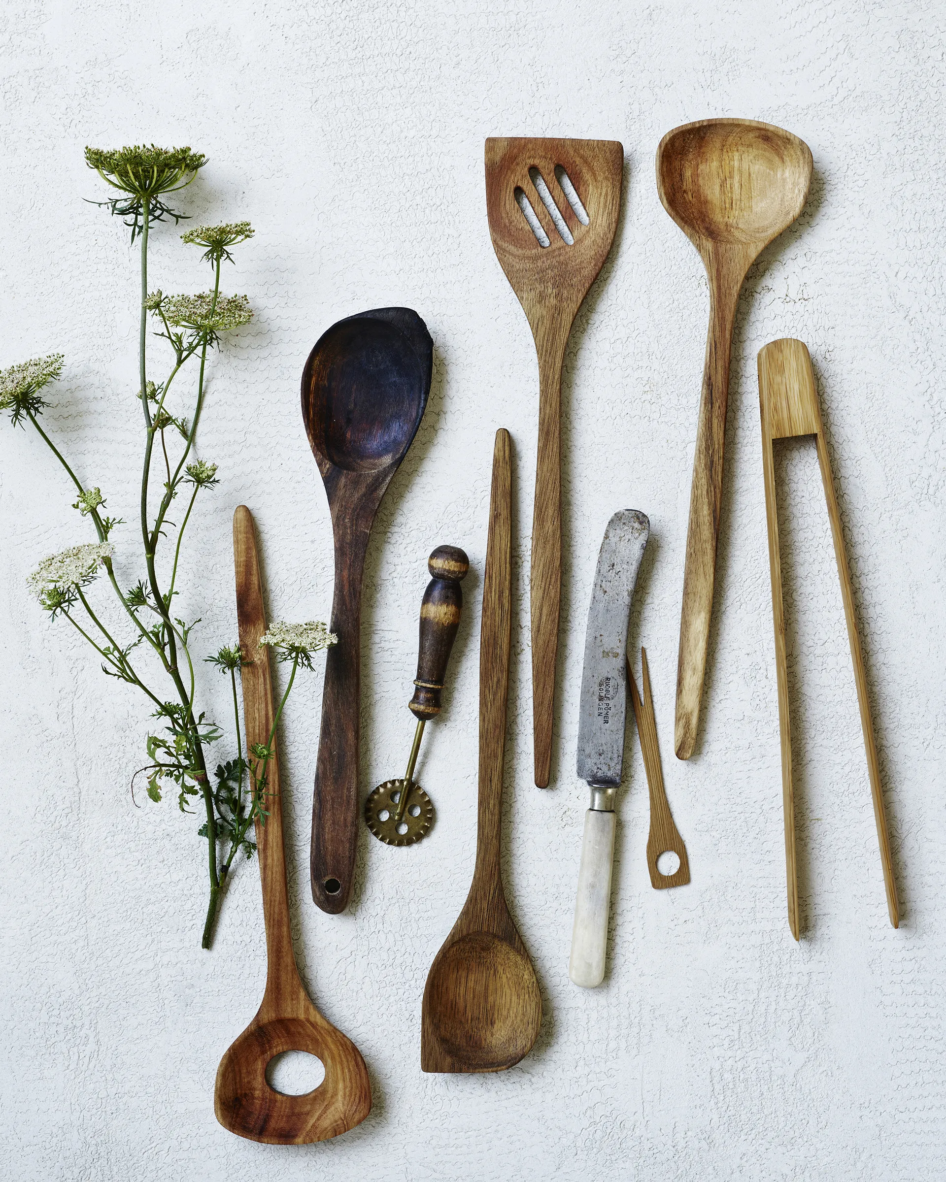 Nicolas Vahé sztućce do sałatki akacjowe, 32 cm Nicolas Vahé