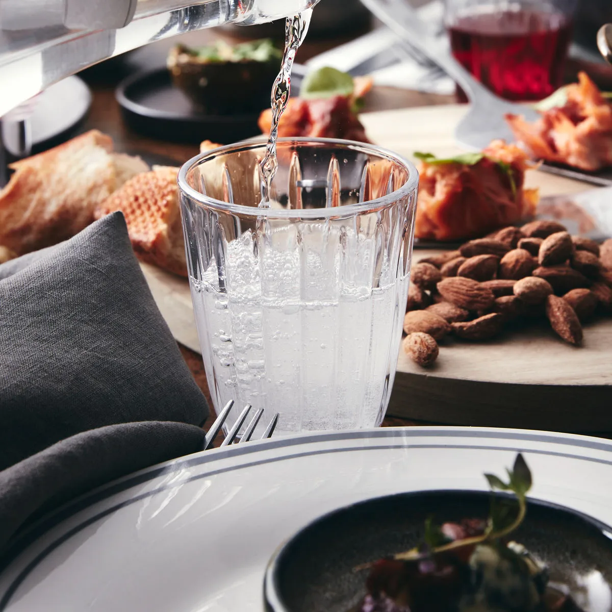 Szklanka do picia Groove 20 cl 4-pak, Przezroczysty Nicolas Vahé