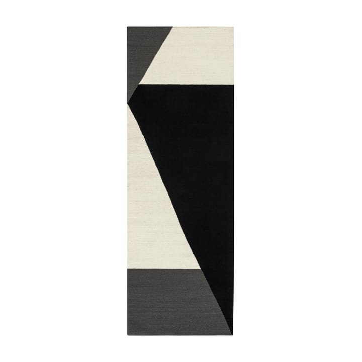 Dywan Stripes w bloki czarny - 80x240 cm - NJRD