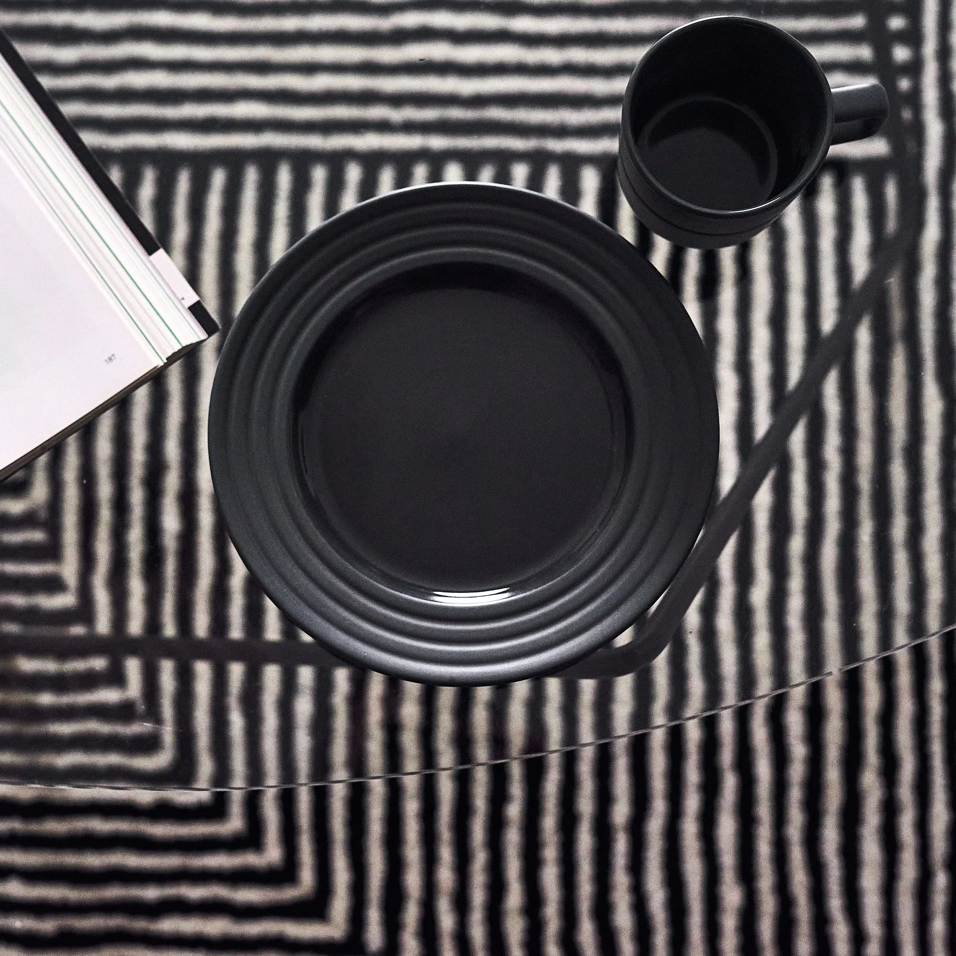 Dywan wełniany Circles natural white, 170x240 cm NJRD