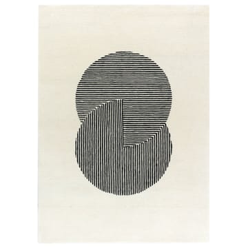 Dywan wełniany Circles natural white - 200x300 mm - NJRD
