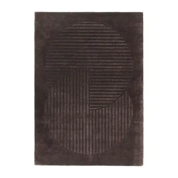 Dywan wełniany Levels Circles - Brązowy, 200x300 cm - NJRD
