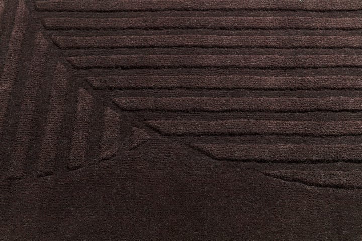 Dywan wełniany Levels circles brązowy, 200x300 mm NJRD