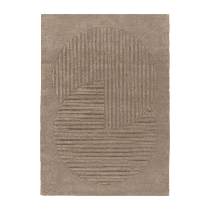 Dywan wełniany Levels Circles - Kret, 170x240 cm - NJRD