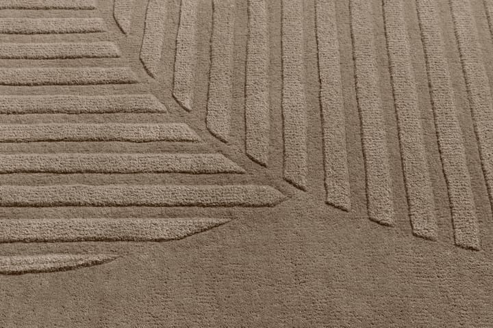 Dywan wełniany Levels circles mole, 200x300 mm NJRD
